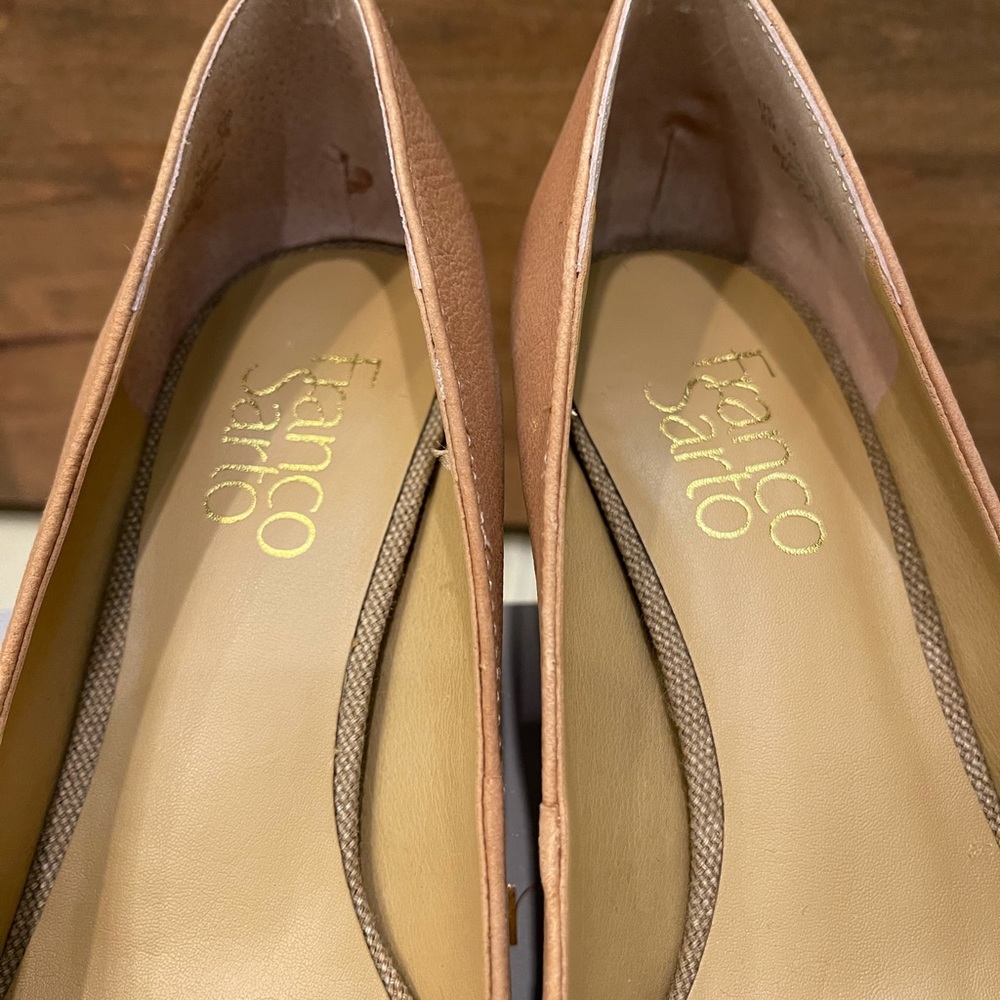 Franco Sarto Optimum Tan leather heels size 6 NWT - Picture 8 of 11